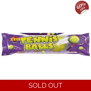 Zed Candy Tennis Balls Bubble Gum - 28g Packet